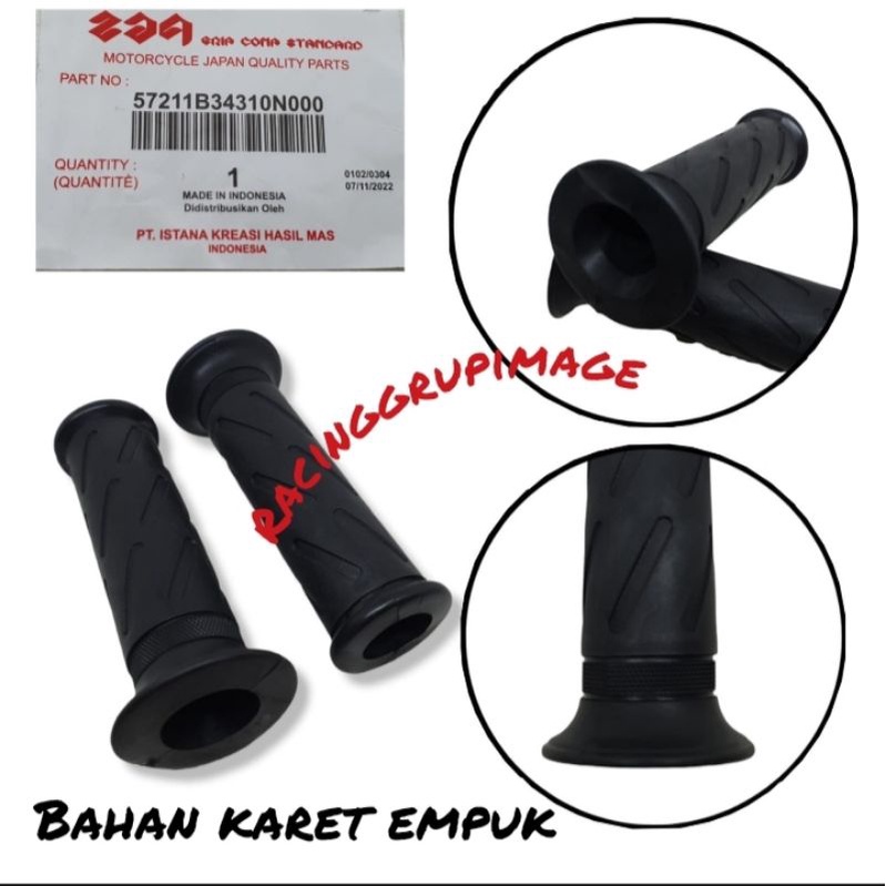 HANDGRIP SUZUKI KARET EMPUK / KARET PEGANGAN STANG SUZUKI SATRIA FU 150