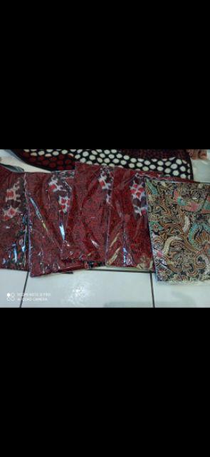 Cemen Batik Hrb026 Kenongo Kemeja Tosca Pendek Pekalongan Padi M L Xl Sogan Tulis Halus Kemeja Batik