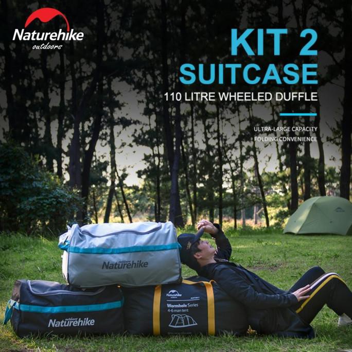 TAS KOPER LIPAT NATUREHIKE NH18X027 110L DUFFLE BAG TRAVEL BAG