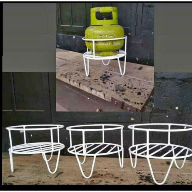 TATAKAN TABUNG GAS 3 KG/ TEMPAT PENYIMPANAN GAS 3KG/ RAK TEMAPT GAS 3KG