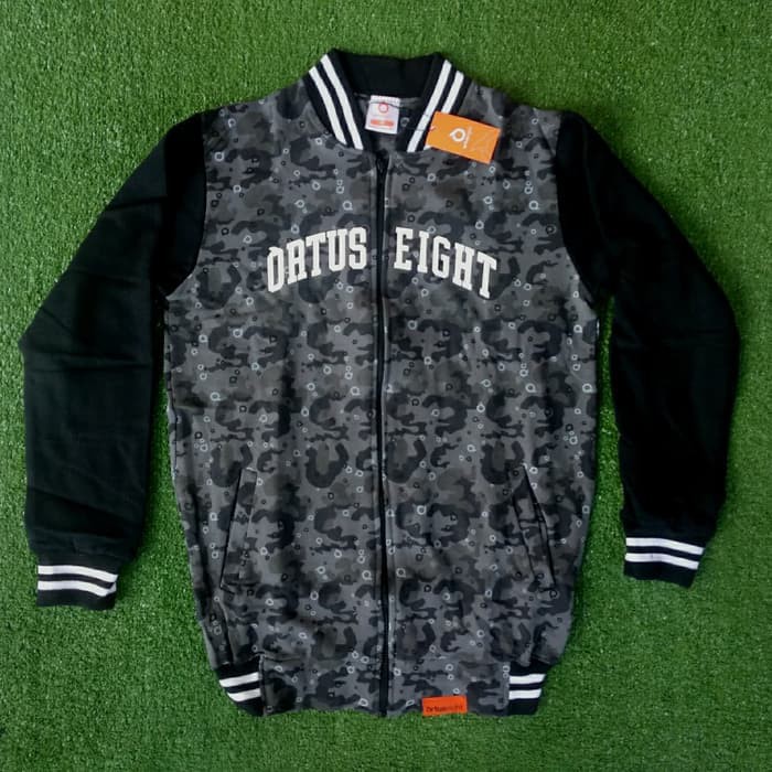 Ortuseight Varsity Camo (Jaket) - Camo Grey/Black