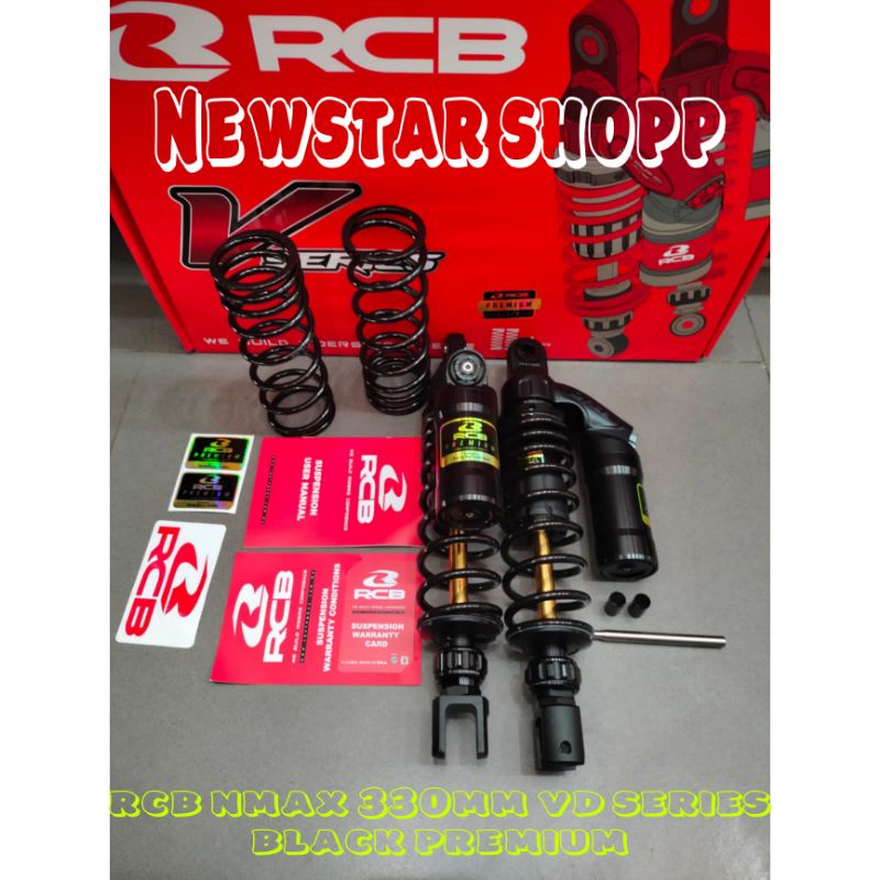 shock rcb nmax vd series 330mm black premium original