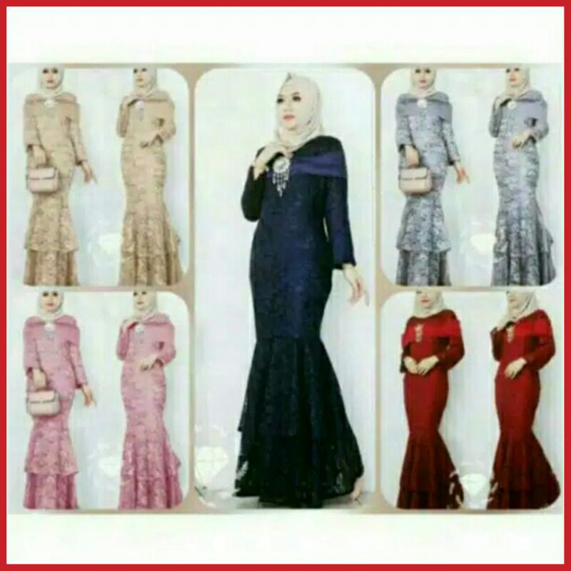 Baju Gamis Pesta Mewah Gamis Pesta Brukat Terlaris