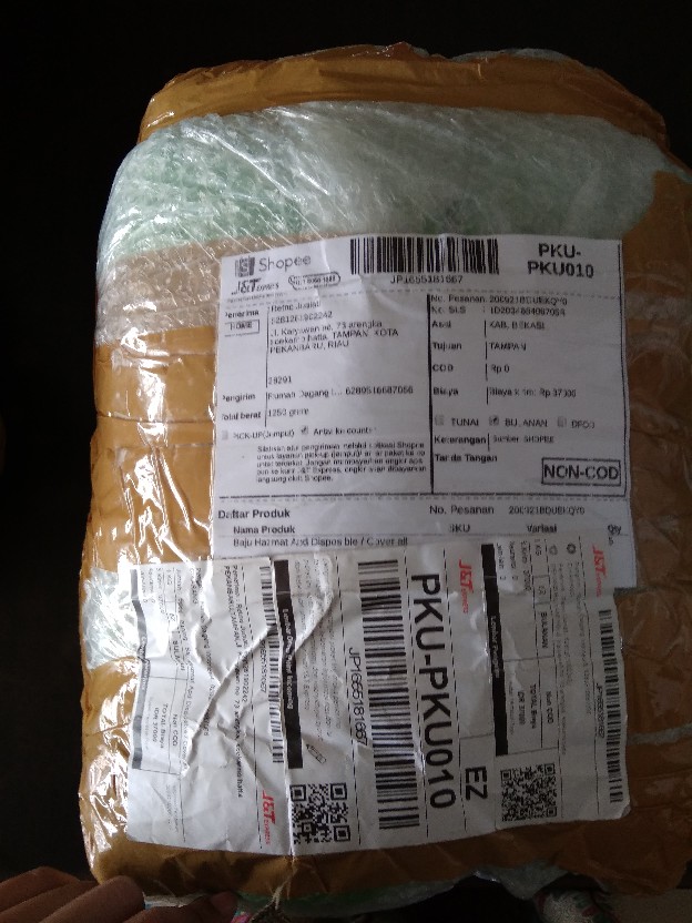 Baju Hazmat Apd Disposible / Cover All