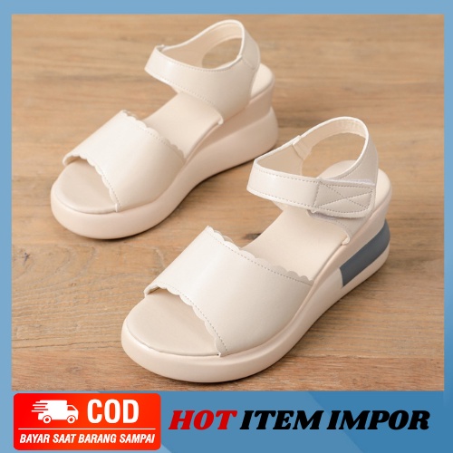 SW10 Sandal Wanita Wedges Claire 2 Warna Import MB63 COD TERMURAH