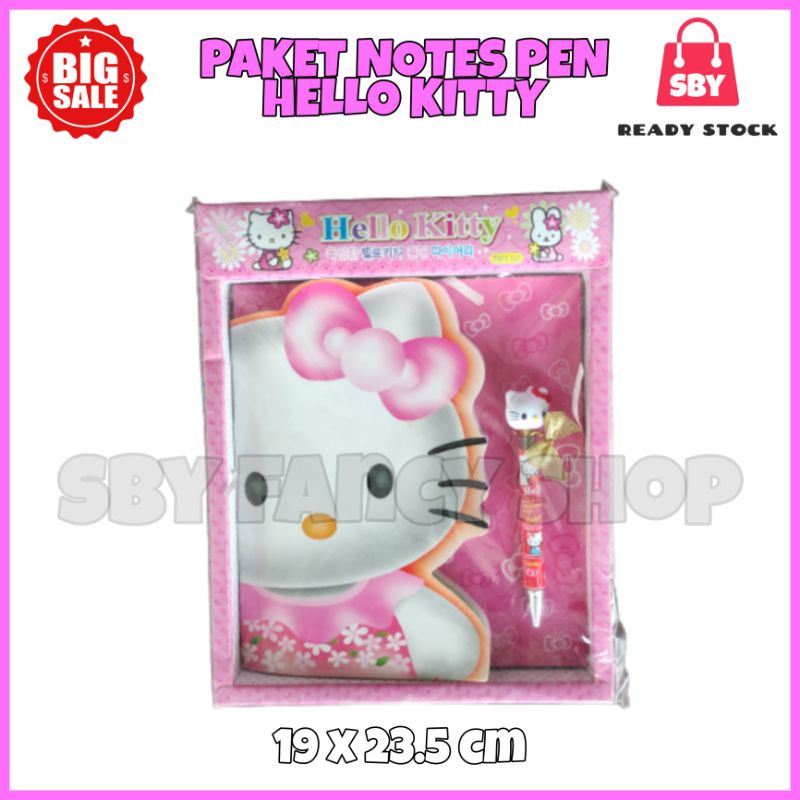 

PAKET SET NOTES PEN HELLO KITTY / SALE NOTES PULPEN HELLO KITTY