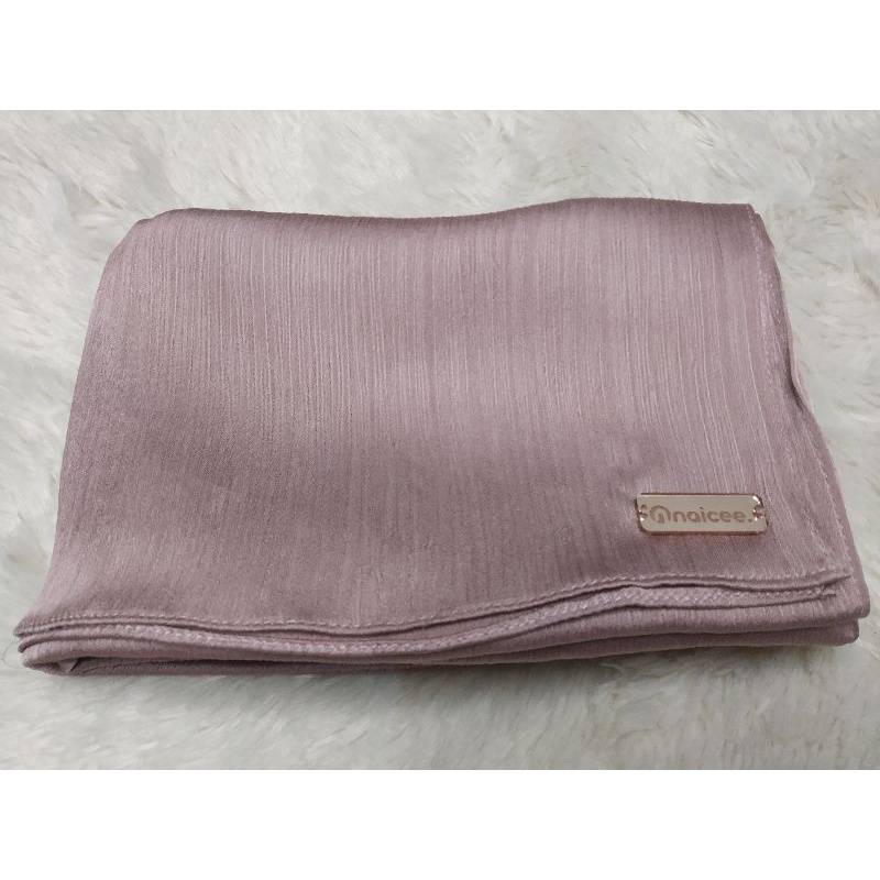 Pashmina crinkle textured silk premium | hijab pleated malaysia
