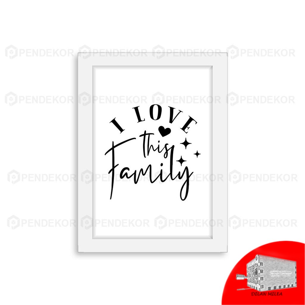 [DilanMilea} Hiasan Dinding Dekorasi Rumah Keluarga Quotes Family