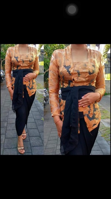 SALE !! Set kebaya jadi motif anggrek