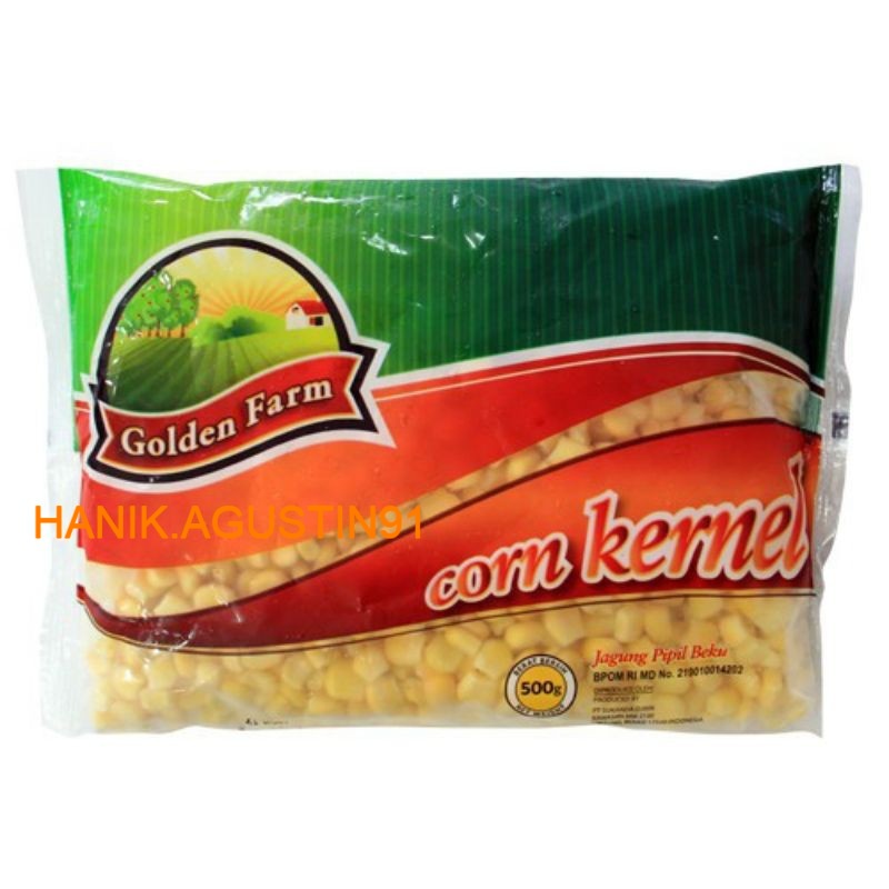 

Golden Farm Jagung Manis / Kernel Corn 500gr Frozen Halal Bahan Sup