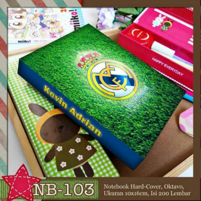 

Aneka Notebook A6 club Soccer Bola FREW TAMBAH NAMA