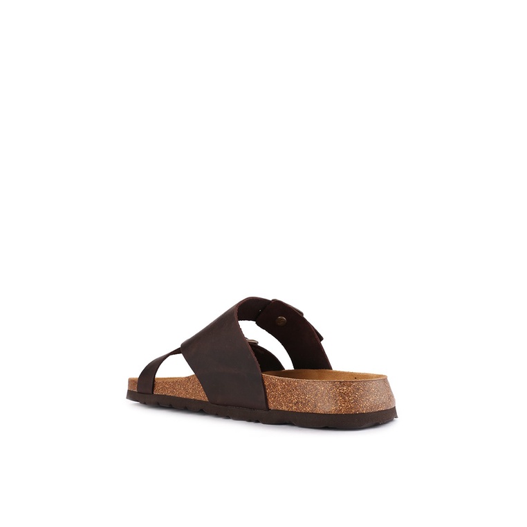 SANDAL SLIDE KULIT GRUNLAND PRIA ORIGINAL SLINGBACK ASLI COKLAT GRM03