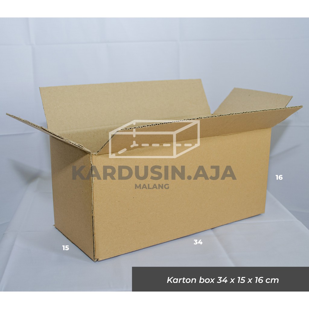 

Box / Kardus / Packing / Kotak kardus POLOS baru 34x15x16cm