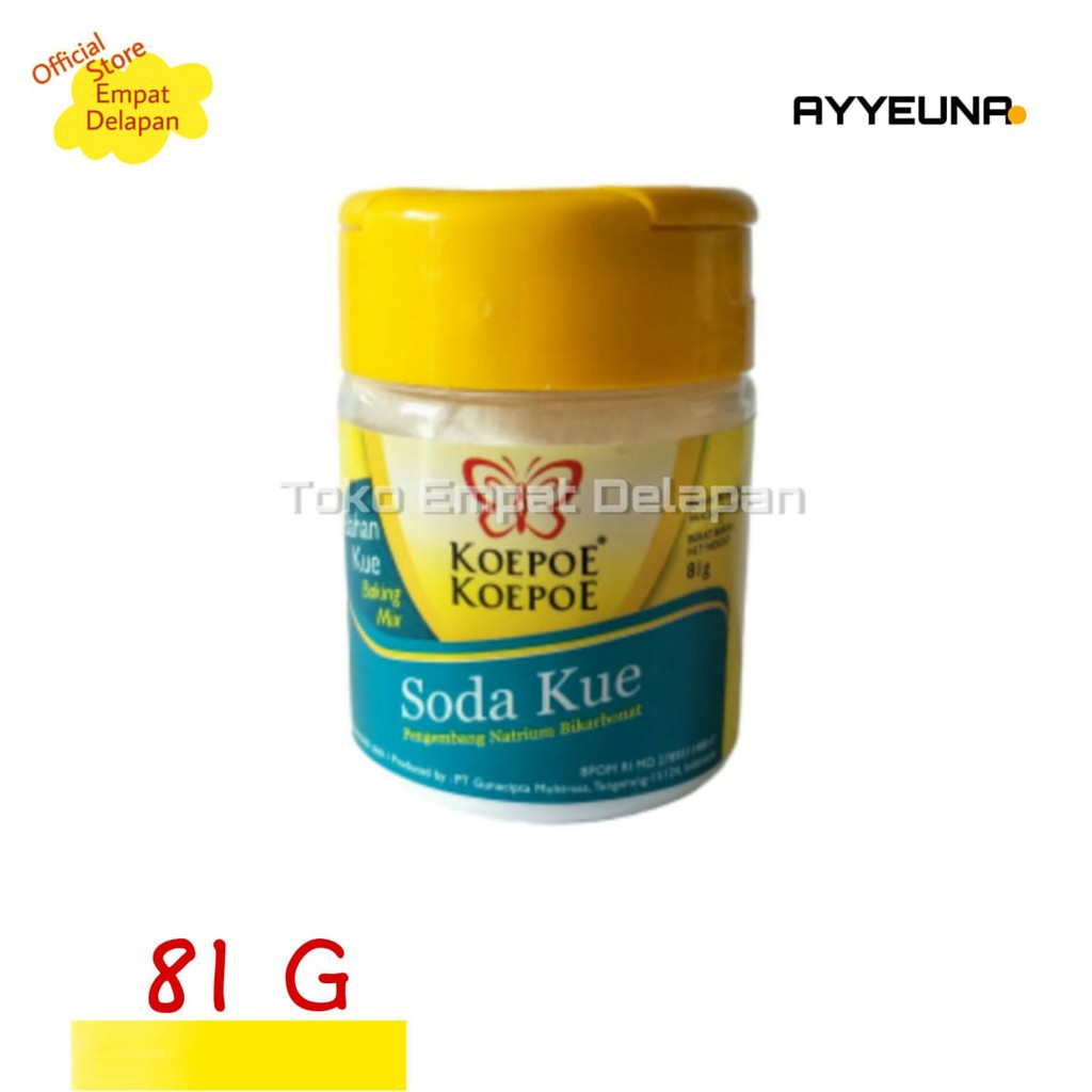 

Koepoe Koepoe Soda Kue Baking Soda Natrium Bikarbonat 81gr