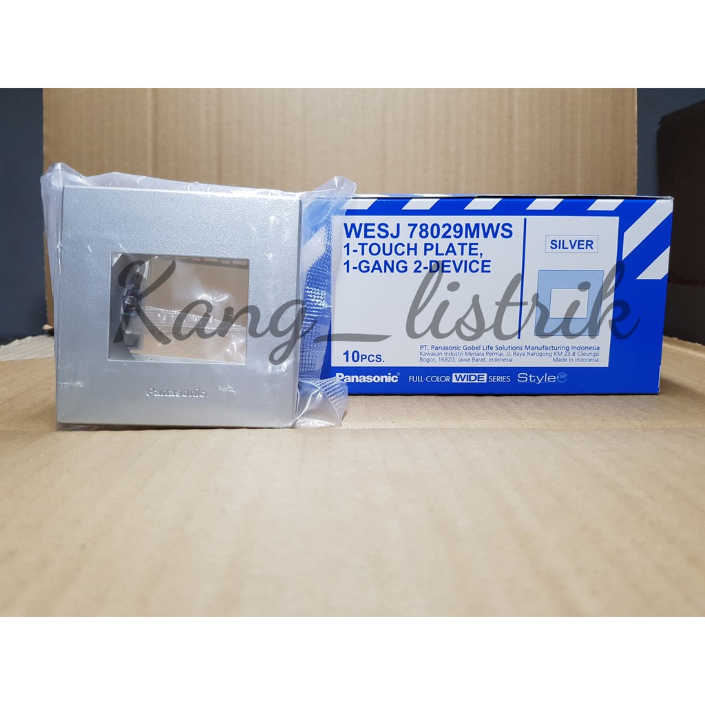 Panasonic Frame 1 Gang 2 Device Silver WESJ78029MWS