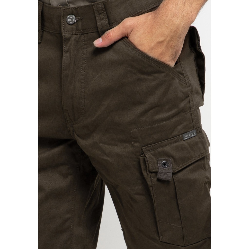 Celana Cargo Pendek Asli MGee 3451C Ramiro Olive