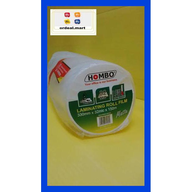 

6Rtiut7- Hombo Plastik Laminating Roll Matte 330Mm X 32Mic X 150M 5Ea5W5-