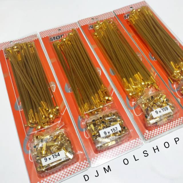 Jari jari motor warna gold 9mm