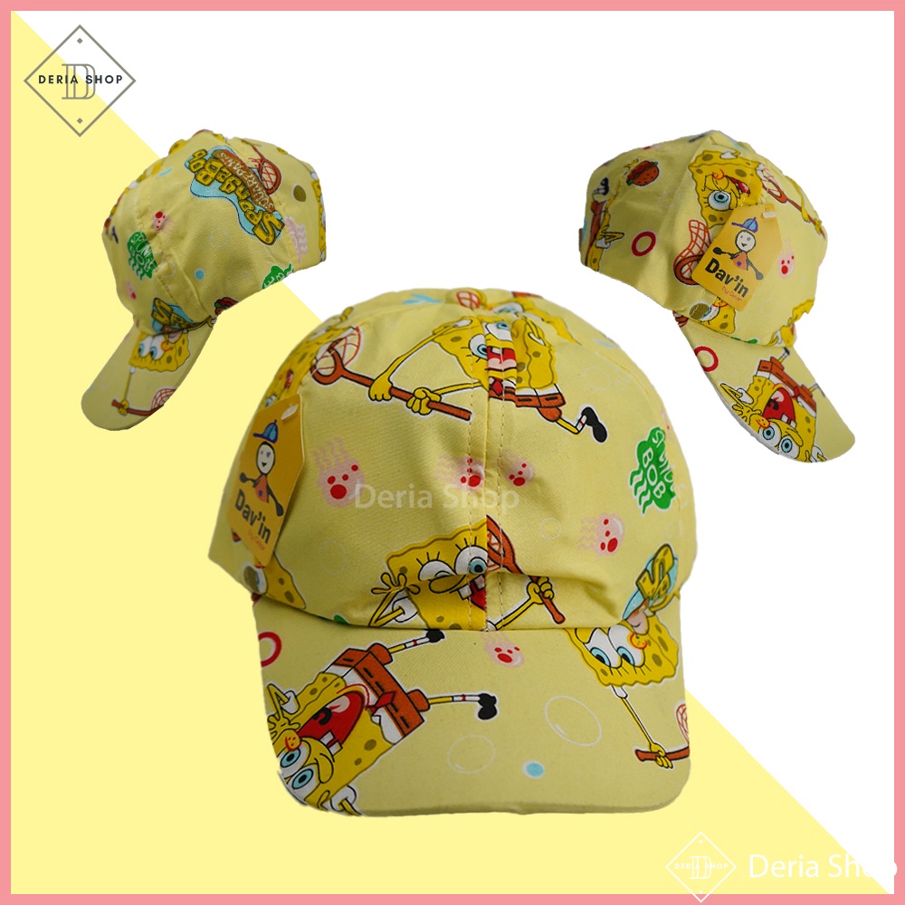 Topi Anak Laki Laki Perempuan Karakter MICKEY MOUSE 3 - 10 Tahun Sablon Sublim High Quality Unisex Karakter Cartoon Dinosaurus, My Little Pony, Spongebob,  Lucu,  Baseball, Pengait Velcrow, Original, Termurah,-6
