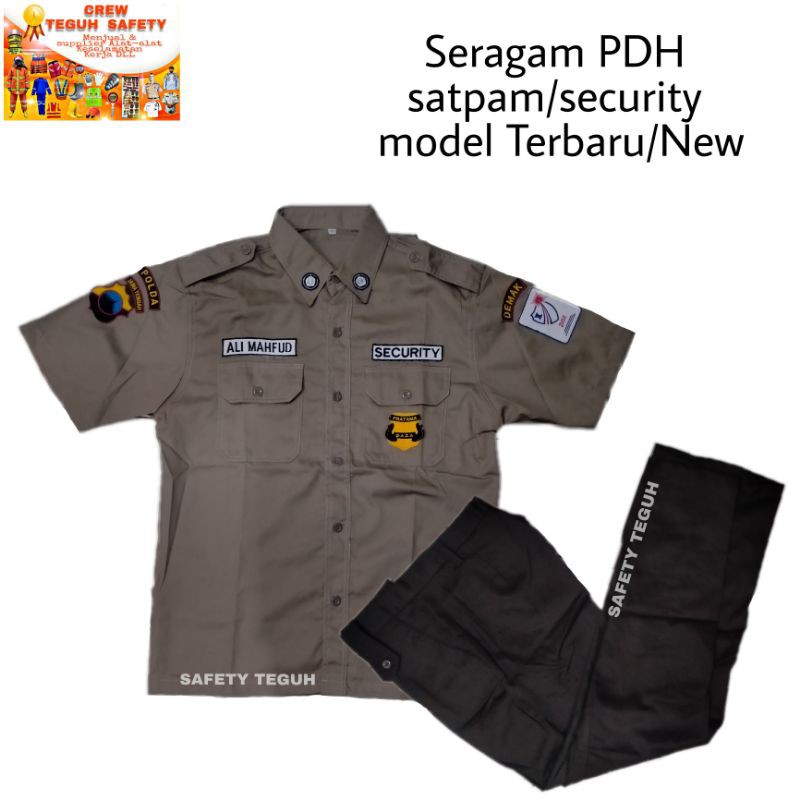 Seragam PDH satpam seragam satpam terbaru seragam security terbaru seragam satpam satu setel