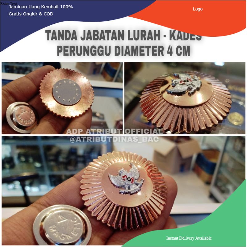 TANDA JABATAN LURAH KADES PERUNGGU KECIL MAGNET