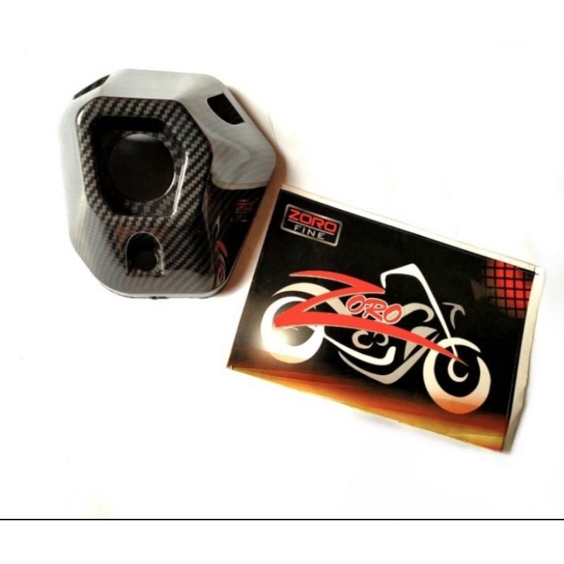 Cover Tutup Corong Knalpot Honda Adv 150 Karbon Carbon Nemo - Charmoto