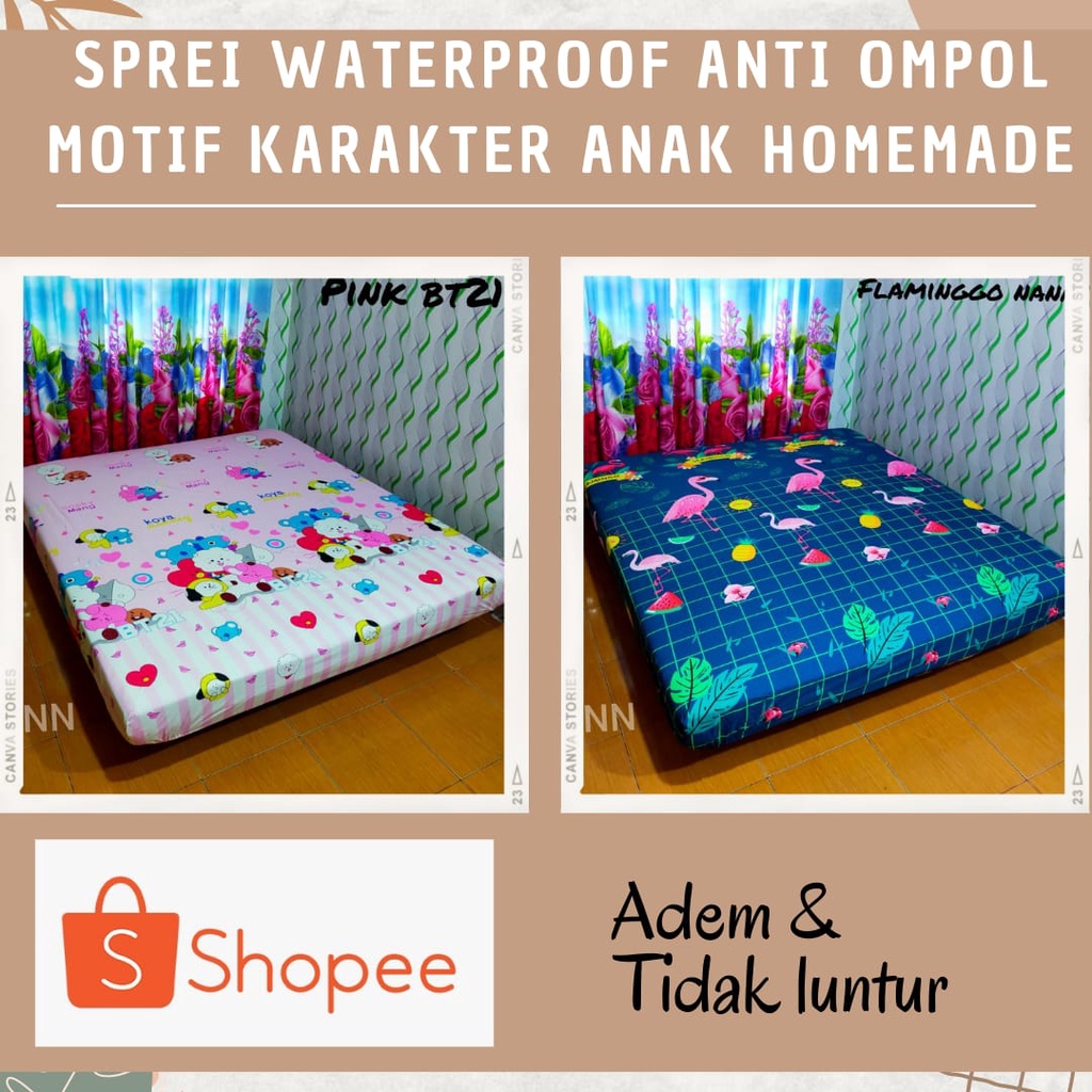 Sprei waterproof karakter