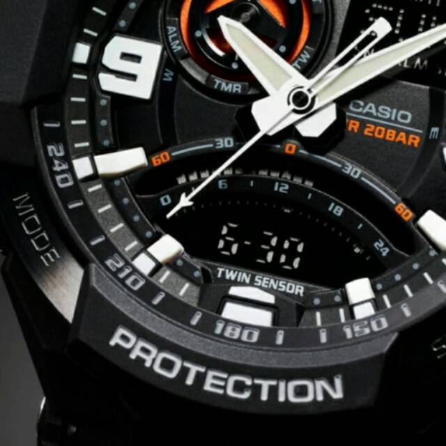 CASIO G-SHOCK GA-1000-1A GravityMaster Twin Sensor Compass ORIGINAL