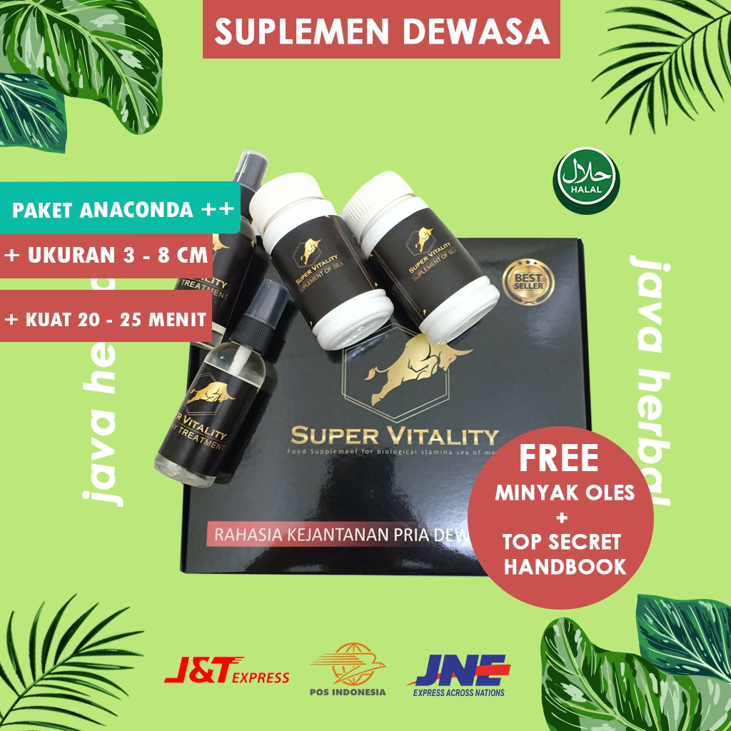 [ANACONDA++] PROMO COD SUPER VITALITY HERBAL OBAT KUAT PERBESAR VITALITAS KEJANTANAN PRIA DEWASA