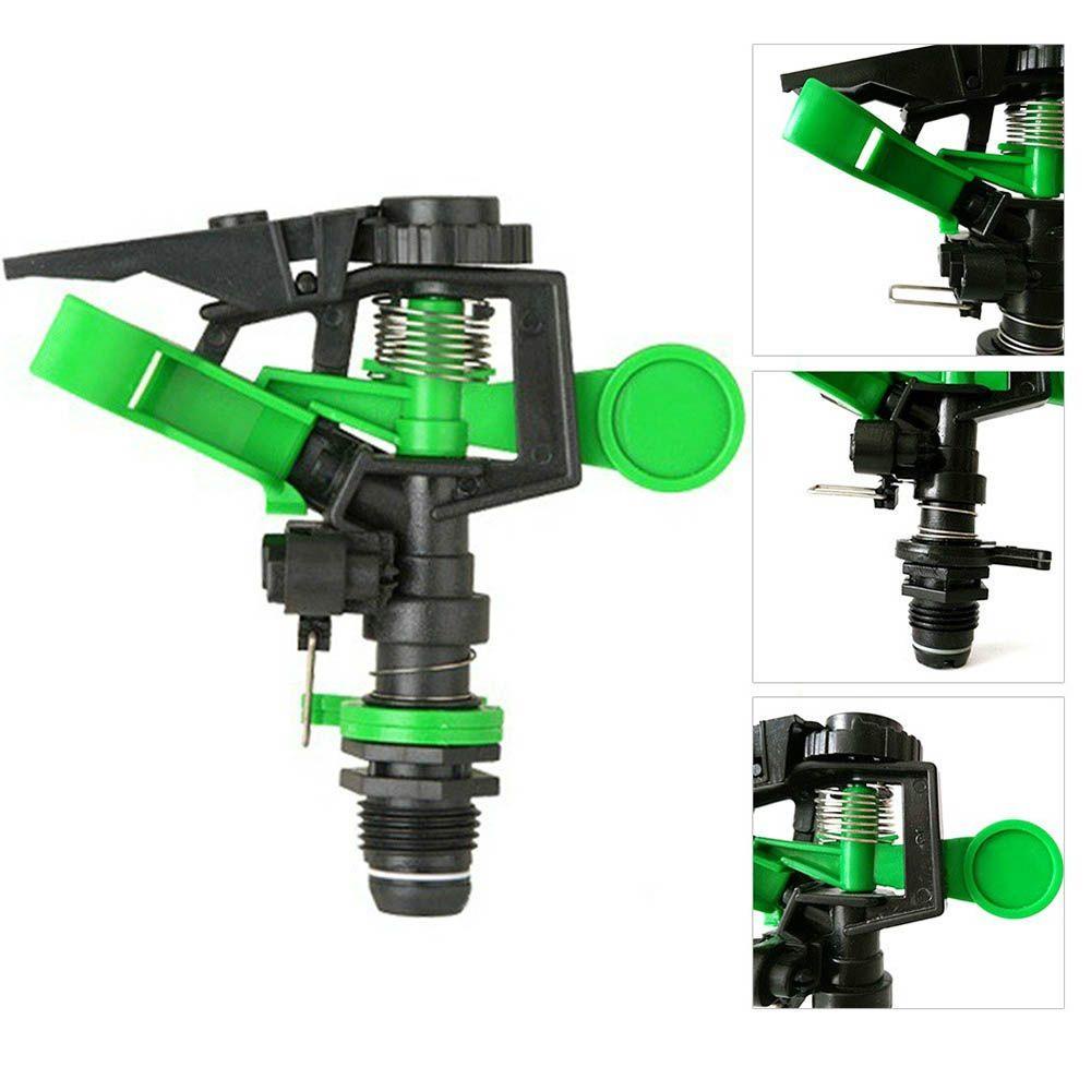 NICKOLAS1 Sprinkler Spray New Arrival Rotasi Irigasi Sprayer Terkendali Sistem Drip Plastik Alat Irigasi Logam Berputar 360derajat