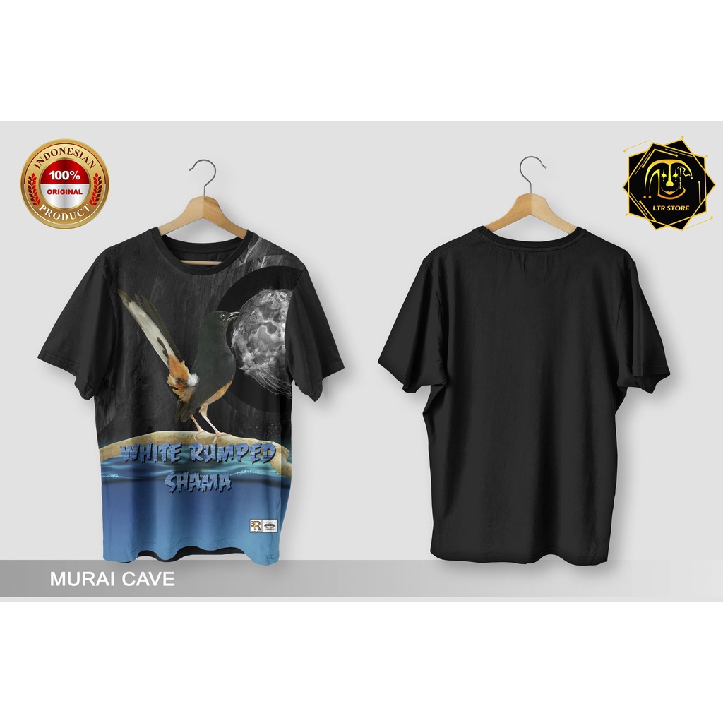 [ BAYAR DI TEMPAT ] BAJU PRINTING GAMBAR BURUNG MURAI CAVE - KAOS DISTRO ORIGINAL MOTIF HEWAN BINATA