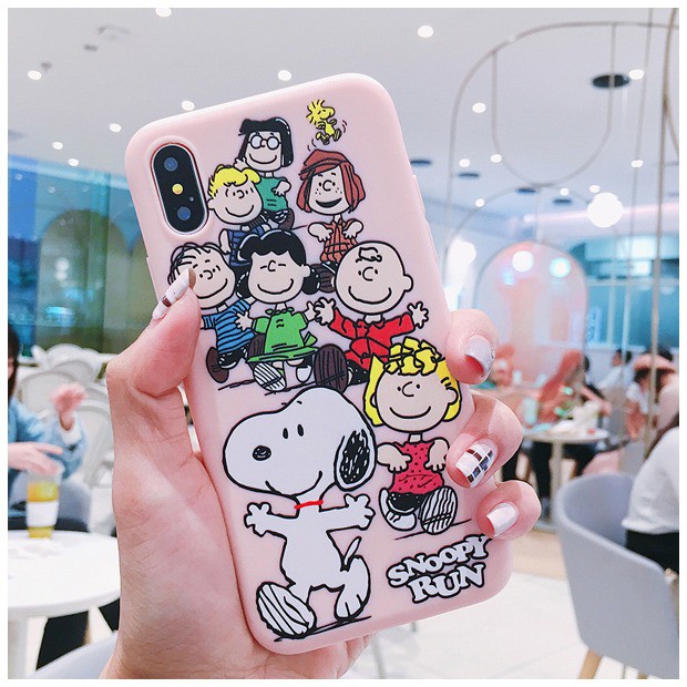 SNOOPY 3 Softcase Printing Oppo neo7 f1s a1k a7 a5s f9 vivo v9 y83 y71 y53 y91 y93 redmi 4a 7a 6a 4x