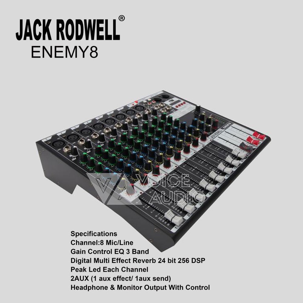 JACK RODWELL AUDIO MIXER 8 CHANNEL - ENEMY 8