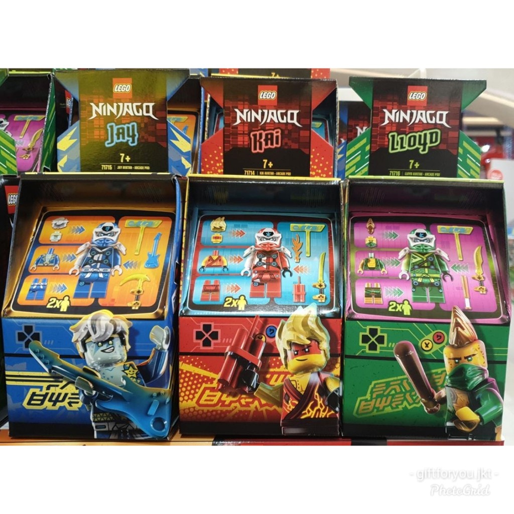 Lego Ninjago Jay Avatar Arcade Pod Portable Playsetmainan Anak Cowok Laki Original Balok Shopee Indonesia