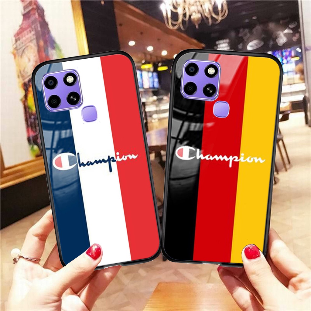 [M10] New Case Glass INFINIX SMART 6 - Case hp - Casing hp - Kesing Kilau- Kesing handphone - Case h