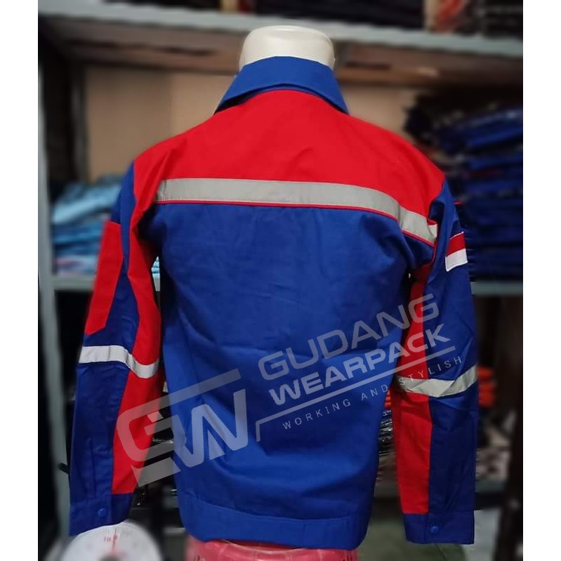 Gudang Wearpack - Baju Kerja Seragam Proyek Warna Benhur Merah