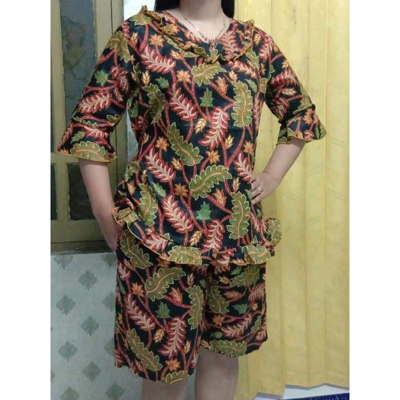 BAJU TIDUR SETELAN BATIK BAHAN KATUN