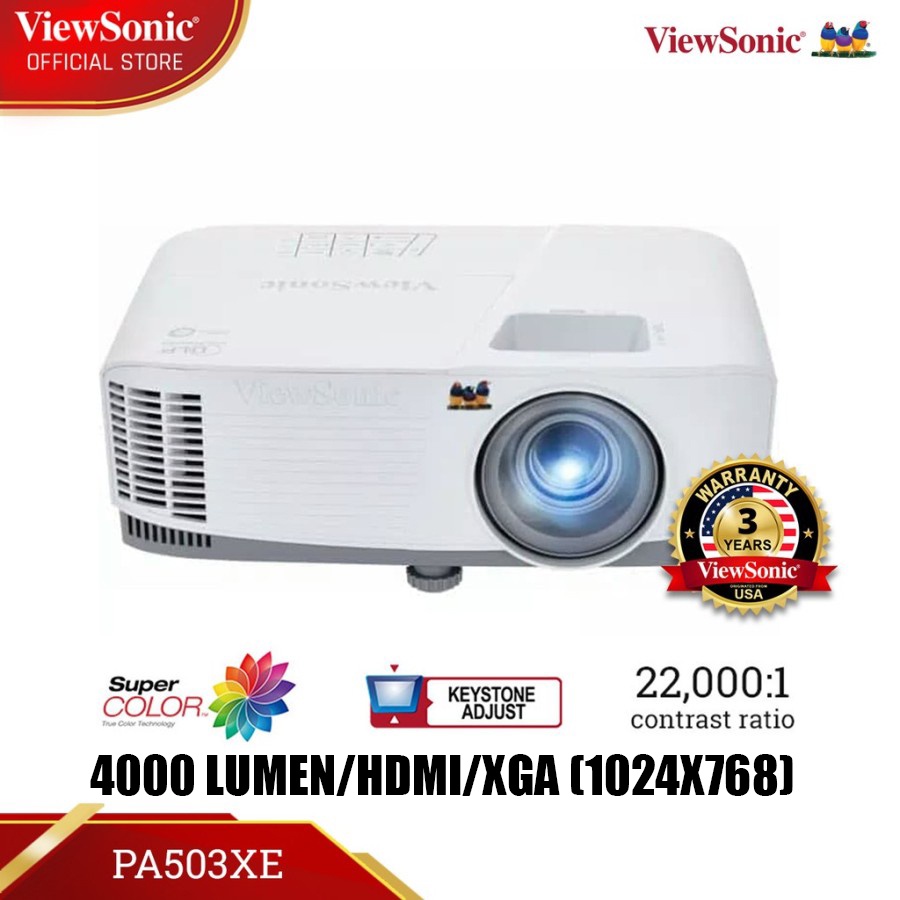 PROYEKTOR VIEWSONIC PA500S PA503XE PA503SE BUSINES PROJECTOR 4000 LUMENS RESMI 3TH