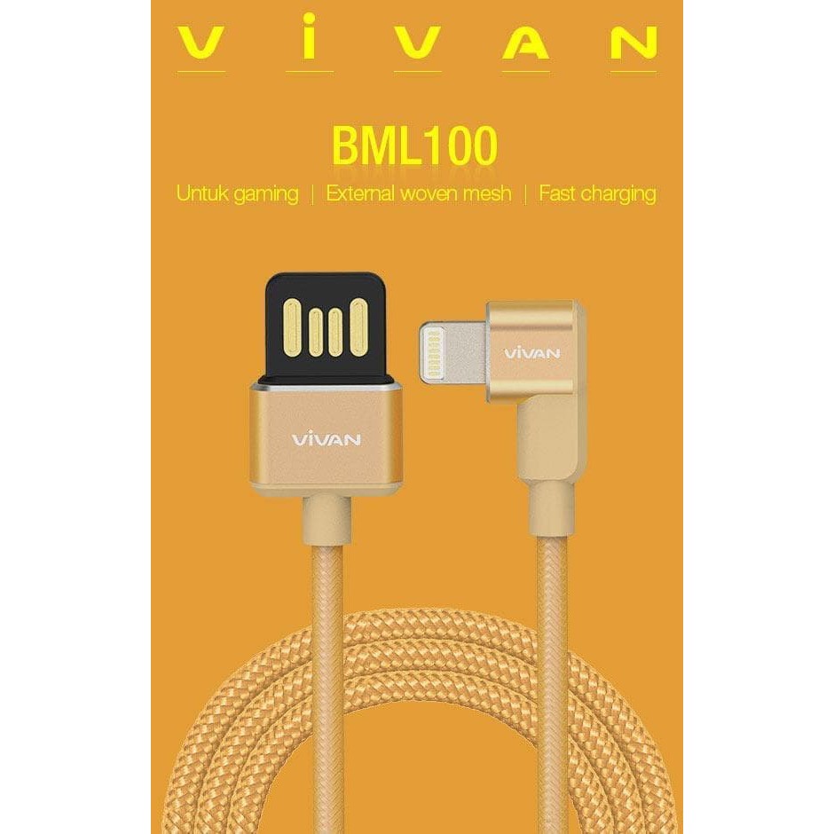 Gamer Kabel Gaming Cable Data Charger Vivan BWL100 Iphone lightning