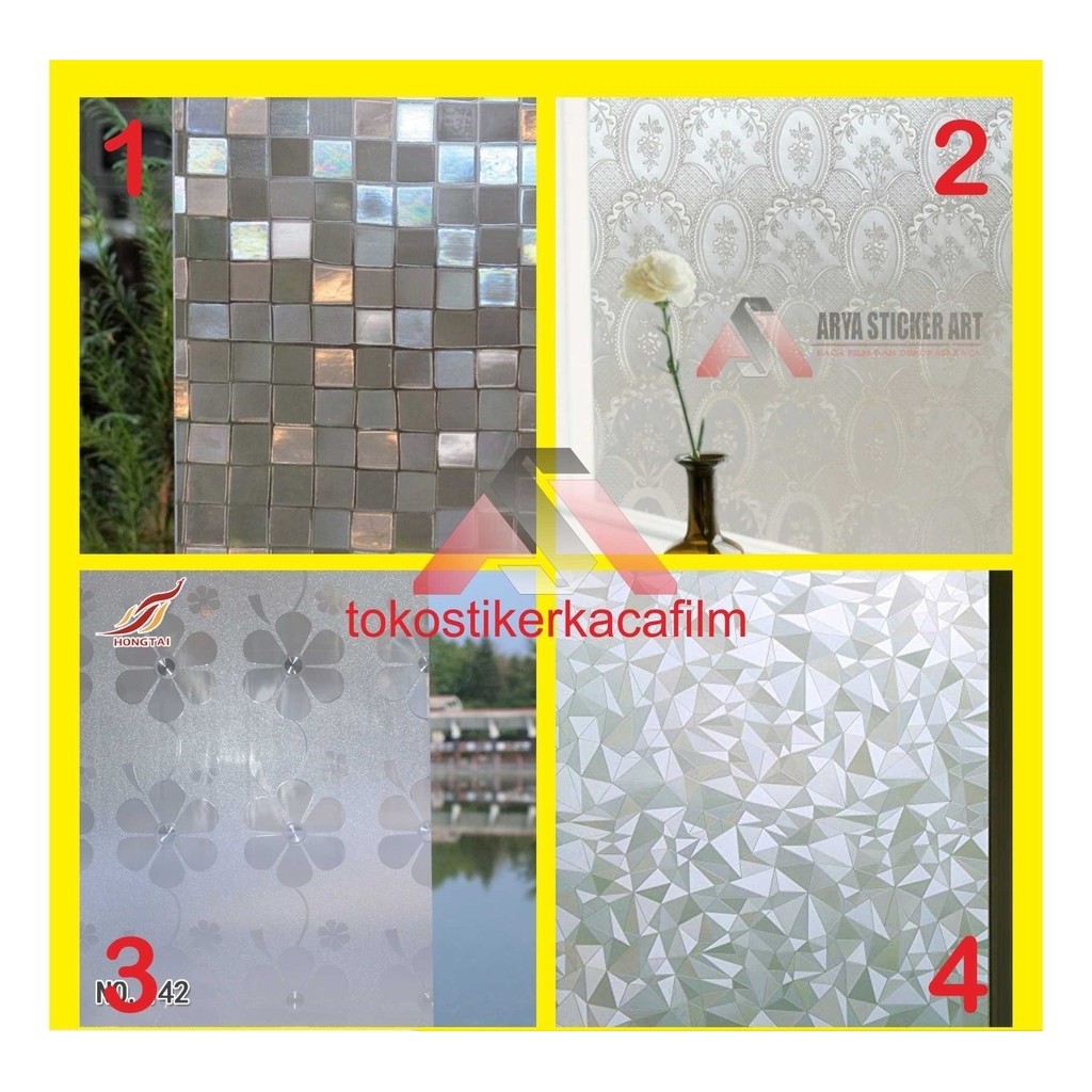 STIKER KACA RUMAH/STIKER KACA JENDELA RUMAH/STIKER KACA MOTIF/STIKER JENDELA RUMAH/STICKER KACA