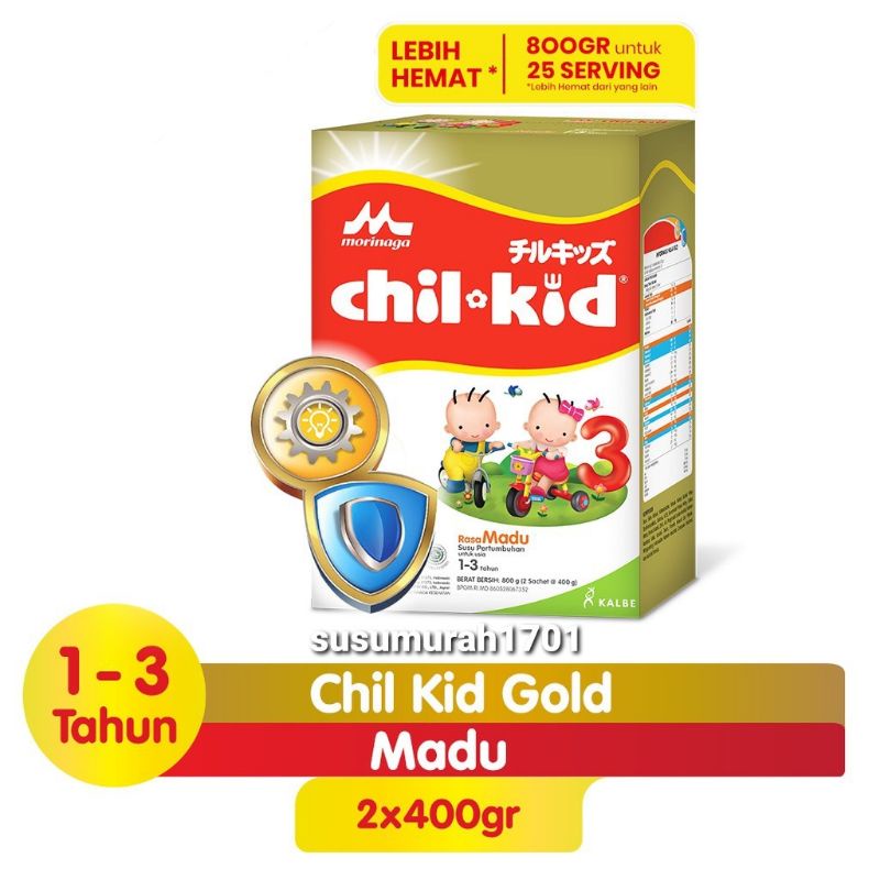 CHIL KID Morinaga 1-3 tahun 800gram Madu/Vanila