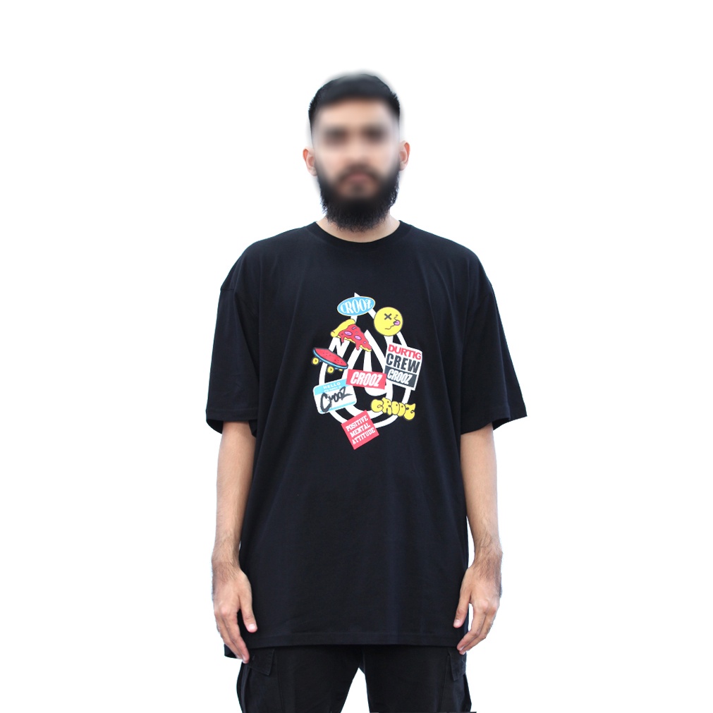 CROOZ LUGGAGE TSHIRT BLACK Original Kaos