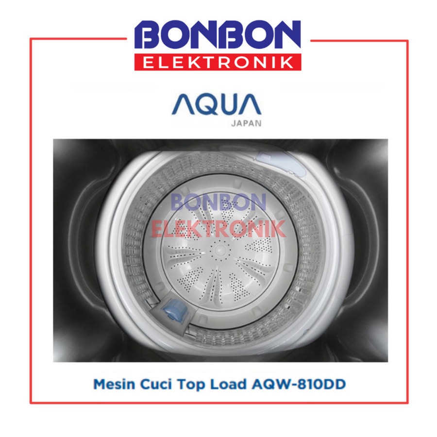 AQUA Mesin Cuci Top Loading 8KG AQW-810DD / AQW 810DD