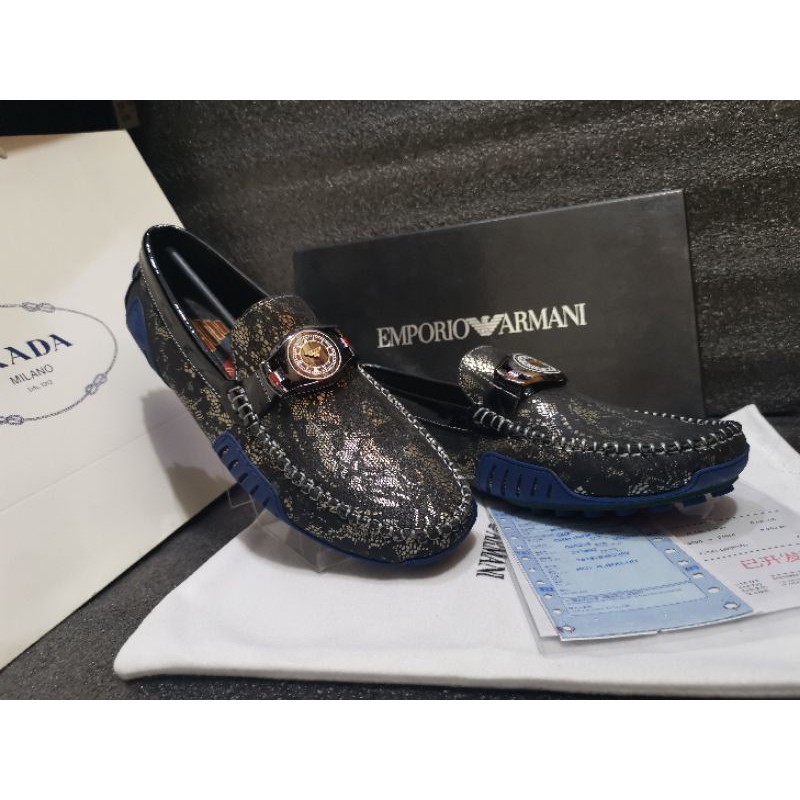 cod sepatu pria slip on mirror loafer kasual shoes tanpa tali type lv 0910