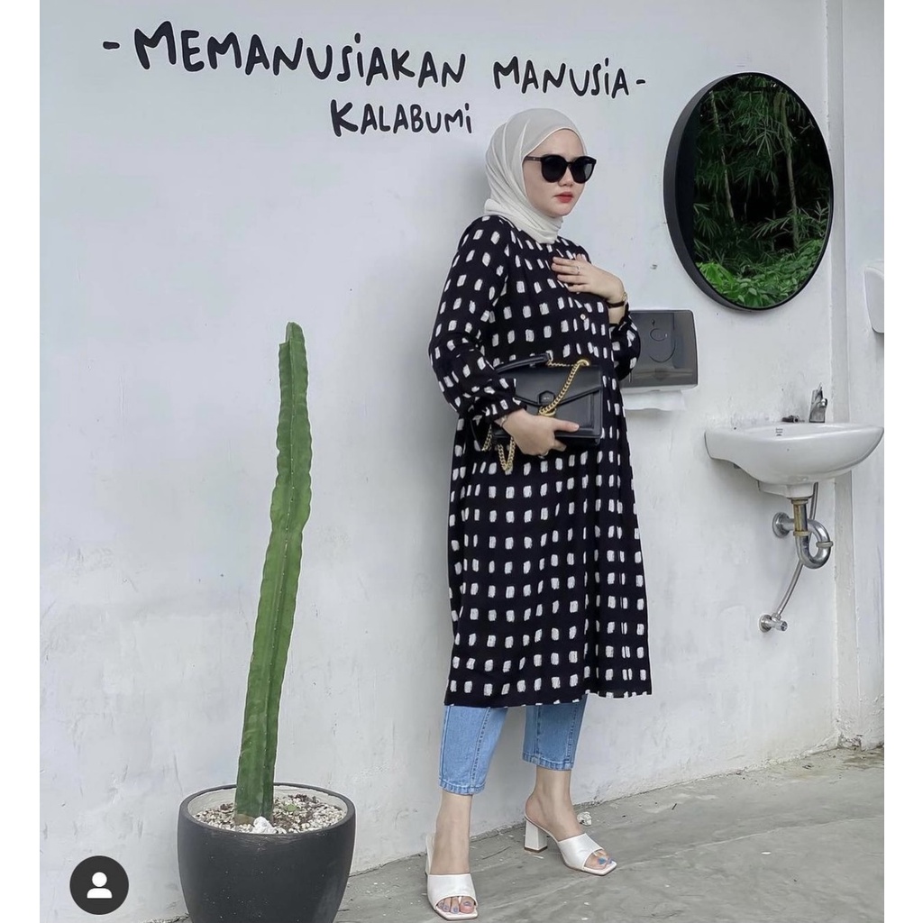 FASA MIDI DRESS TUNIK BUSUI FRIENDLY ATASAN WANITA | Baju Remaja Wanita Gamis Lebaran Model Sekarang