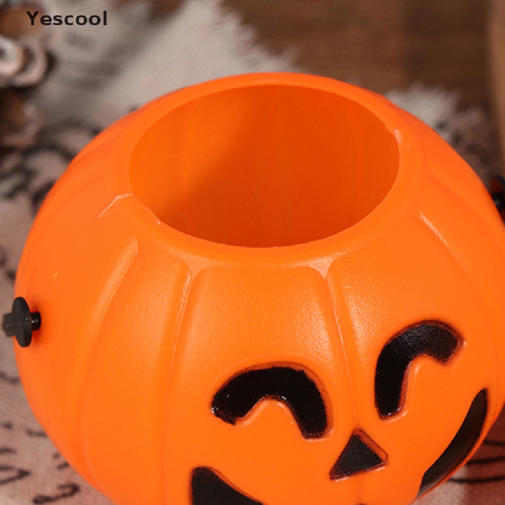 Yes Ember Permen Bentuk Labu Halloween Bahan Plastik Untuk Dekorasi