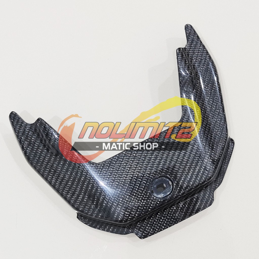 Cover Tutup Dek Bensin Bawah Jok Carbon Kevlar Parts Ori NMAX 2020