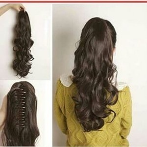 slim pin hairclip ponytail jepit korea curly lurus rambut kunciran