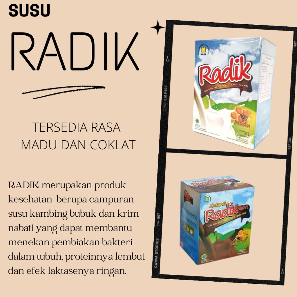 

Susu kambing Radik Original Nasa