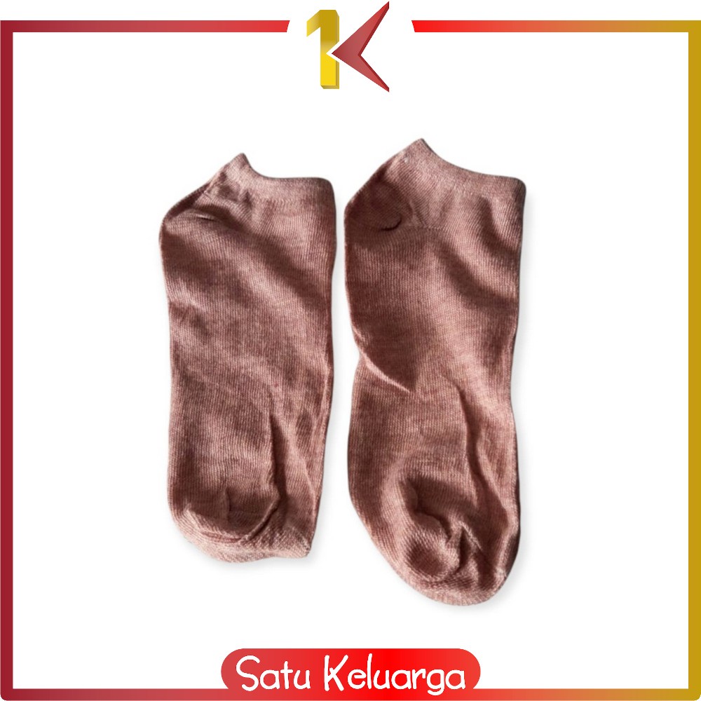 SK-P59 Kaos Kaki Semata Kaki Polos / Kaus Kaki Wanita / Kaos Kaki Ankle Dewasa / Short Socks Import-COKLATMUDA